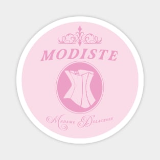 Modiste corset design, Madame Delacroix couturier to Bridgerton Society Magnet